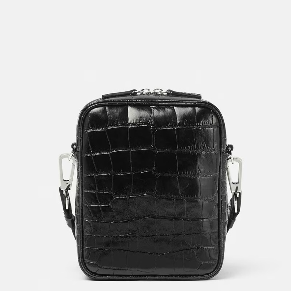 Versace croc effect leather Medusa biggie logo monogram crossbody bag NEW - Picture 2 of 10